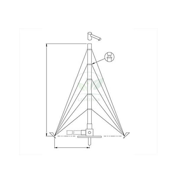 Portable Antenna Aluminium, 12m